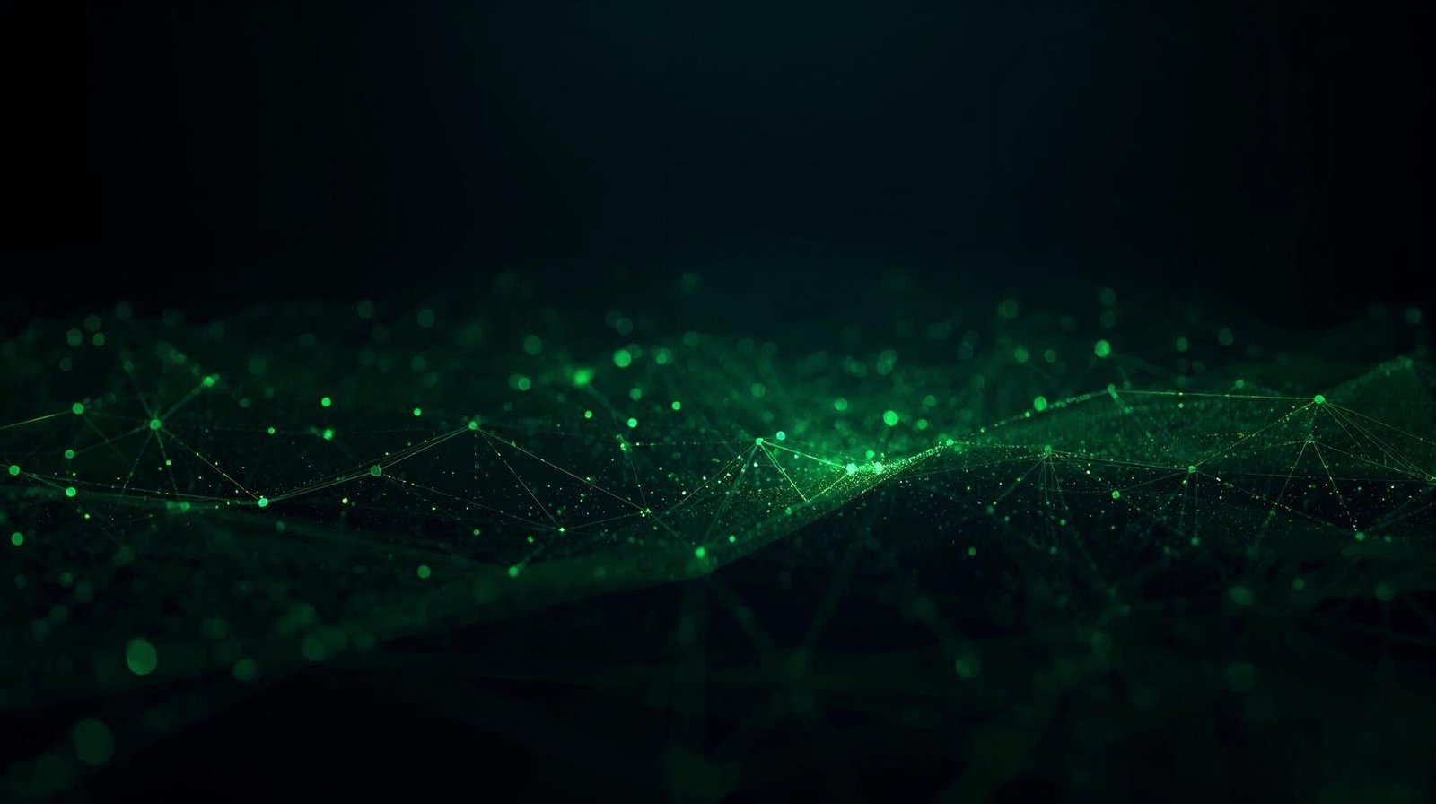 Abstract structured digital system visual for investors